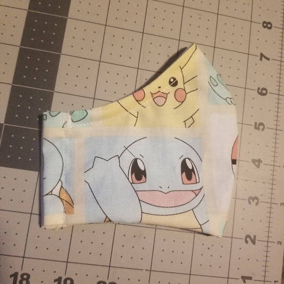 Pokemon fabric mask with nose wire and pocket - Picture 3 of 3